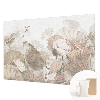 Papier peint chambre moderne avec un motif naturel élégant