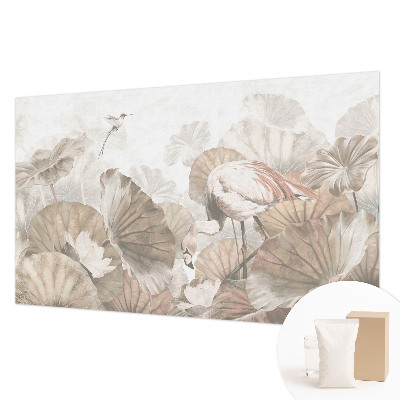 Papier peint chambre moderne avec un motif naturel élégant