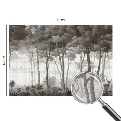 Papier peint photographique intissé magie de la forêt