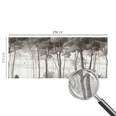 Papier peint photographique intissé magie de la forêt