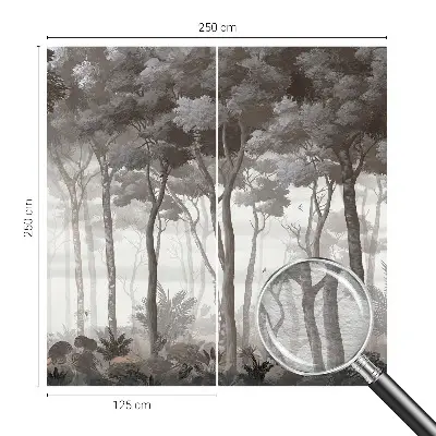 Papier peint photographique intissé magie de la forêt