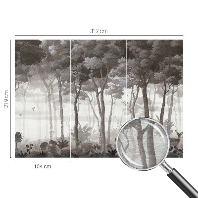 Papier peint salon moderne Lesná mágia