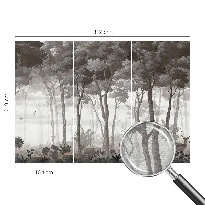 Papier peint photographique intissé magie de la forêt