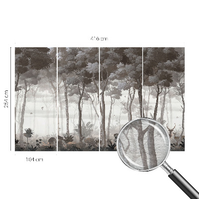 Papier peint salon moderne Lesná mágia