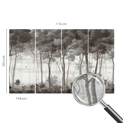 Papier peint photographique intissé magie de la forêt