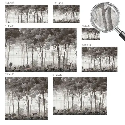 Papier peint photographique intissé magie de la forêt
