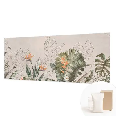 Papier peint photographique sur tissu non tissé fleurs tropicales