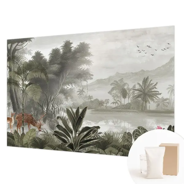 Papier peint intissé oasis tropicale