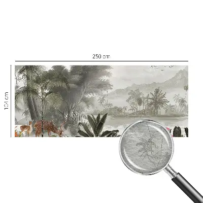 Papier peint intissé oasis tropicale