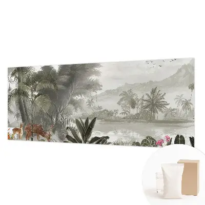 Papier peint intissé oasis tropicale
