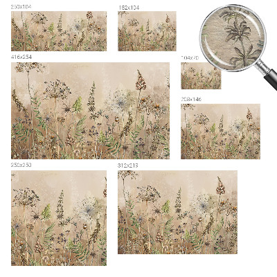 Papier peint panoramique sur mesure Rustikálne kvety