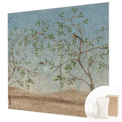 Papier peint photographique intissé Des oiseaux dans les arbres