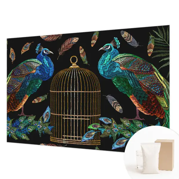 Papier peint photo grand format pour le mur Image de paon