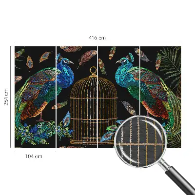 Papier peint photo grand format pour le mur Image de paon