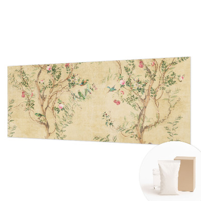 Papier peint panoramique haut de gamme avec des accents floraux