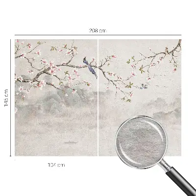 Papier peint intissé paysage oriental