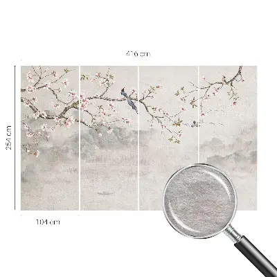 Papier peint intissé paysage oriental