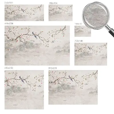 Papier peint intissé paysage oriental
