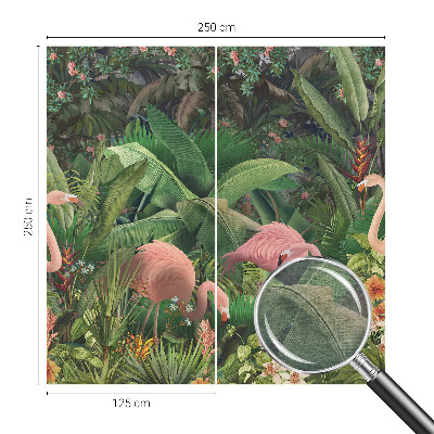 Papier peint panoramique tendance Ružové plameniaky