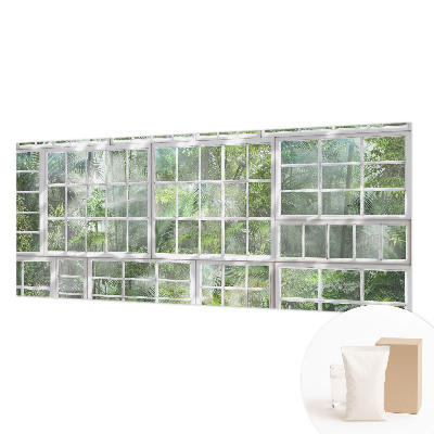 Papier peint photo intissé avec un décor de forêt verte
