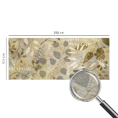 Papier peint photo avec motif de feuilles et de brindilles