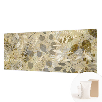 Papier peint photo avec motif de feuilles et de brindilles