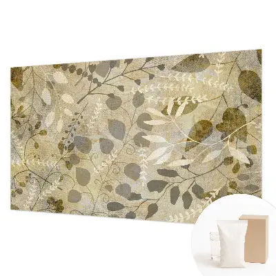 Papier peint photographique sur tissu non tissé feuilles de rameaux