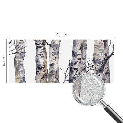 Tapisserie murale avec motif de forêt de trembles