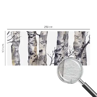 Papier peint intissé imprimé forêt de trembles