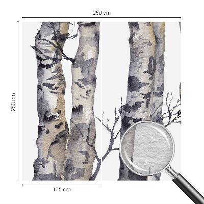 Tapisserie murale avec motif de forêt de trembles
