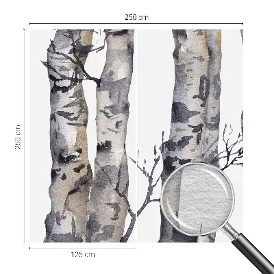Papier peint intissé imprimé forêt de trembles