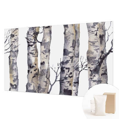 Tapisserie murale avec motif de forêt de trembles