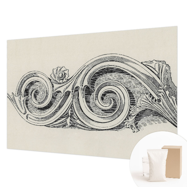 Poster mural panoramique avec motif végétal