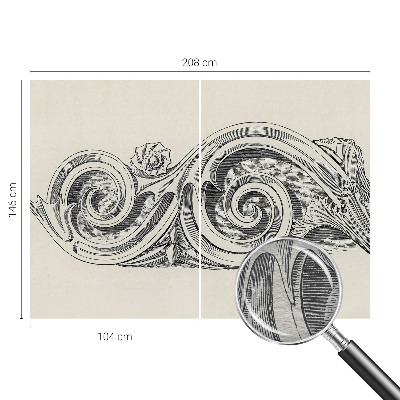 Poster mural panoramique Rastlinná ozdoba