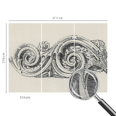 Poster mural panoramique Rastlinná ozdoba