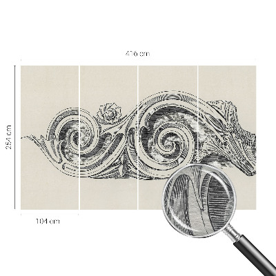 Poster mural panoramique Rastlinná ozdoba