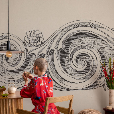 Poster mural panoramique Rastlinná ozdoba