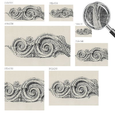 Poster mural panoramique Rastlinná ozdoba