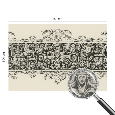 Tapisserie panoramique avec des motifs mythologiques