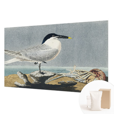 Papier peint panoramique tendance avec un motif élégant d'ornithologie