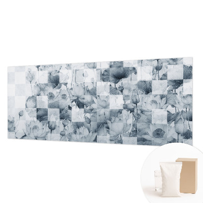 Papier peint panoramique enfant avec motif de fleurs de lotus