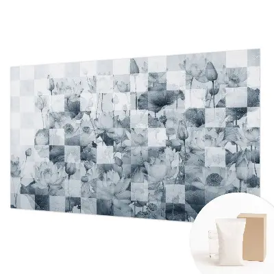 Papier peint photo imprimé sur tissu non tissé fleurs de lotus