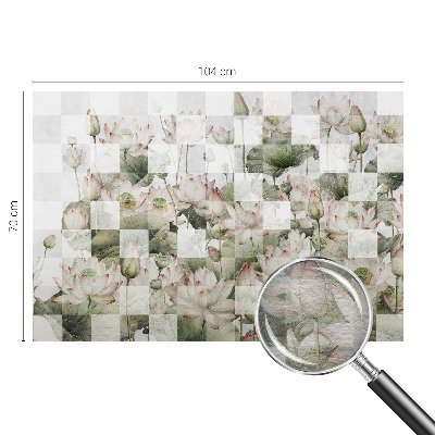 Papier peint panoramique moderne Lotosové vzory