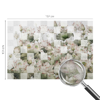 Papier peint panoramique moderne Lotosové vzory