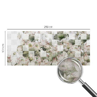 Papier peint panoramique moderne Lotosové vzory