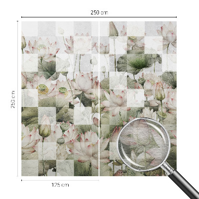 Papier peint panoramique moderne Lotosové vzory