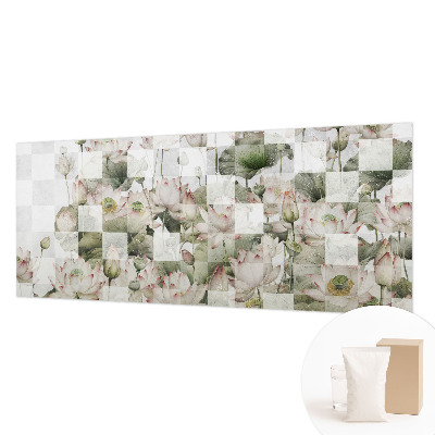 Papier peint panoramique moderne avec un motif de lotus