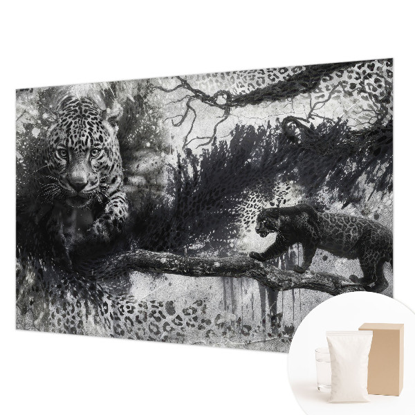 Papier peint panoramique haut de gamme Abstraktné leopardy