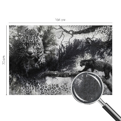 Papier peint panoramique haut de gamme Abstraktné leopardy