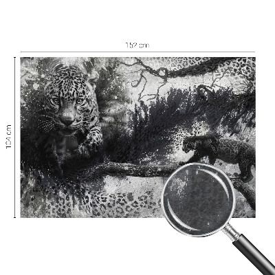 Papier peint panoramique haut de gamme Abstraktné leopardy